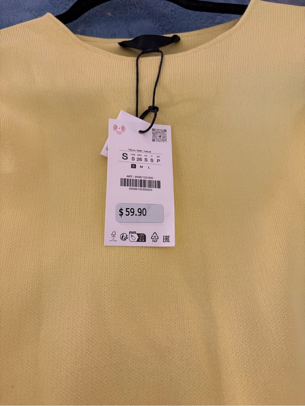 Zara NWT Sleeveless Yellow Jewel-Accent Bodycon Dress - Picture 2 of 3